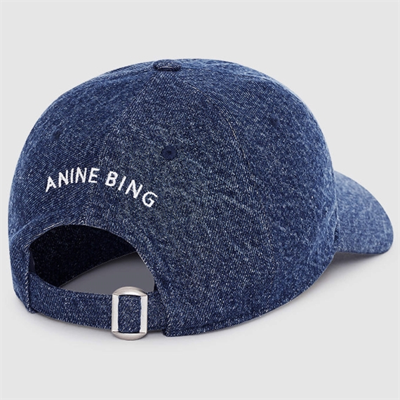 Anine Bing Jeremy Baseball Cap, Clean Indigo